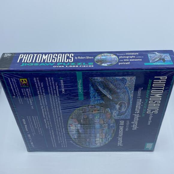 Puzzle NEW Photomosaics by Robert Silver Dolphin 20.25”x28.5” 1026 piece - Picture 4 of 4